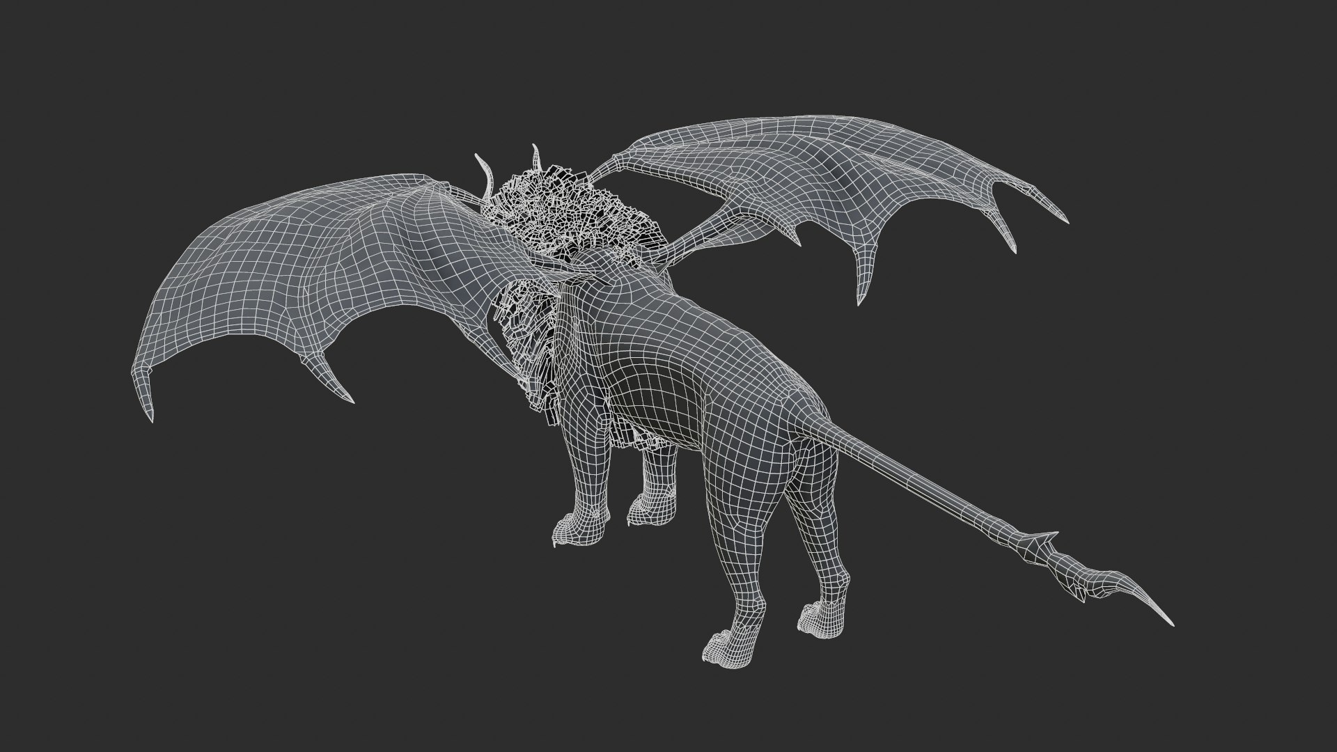 Manticore Creature model https://p.turbosquid.com/ts-thumb/92/cA3nmV/jO/screentopology15/png/1634420775/1920x1080/fit_q87/54c625f662197a7eb486754ef90e2b12a4b23305/screentopology15.jpg