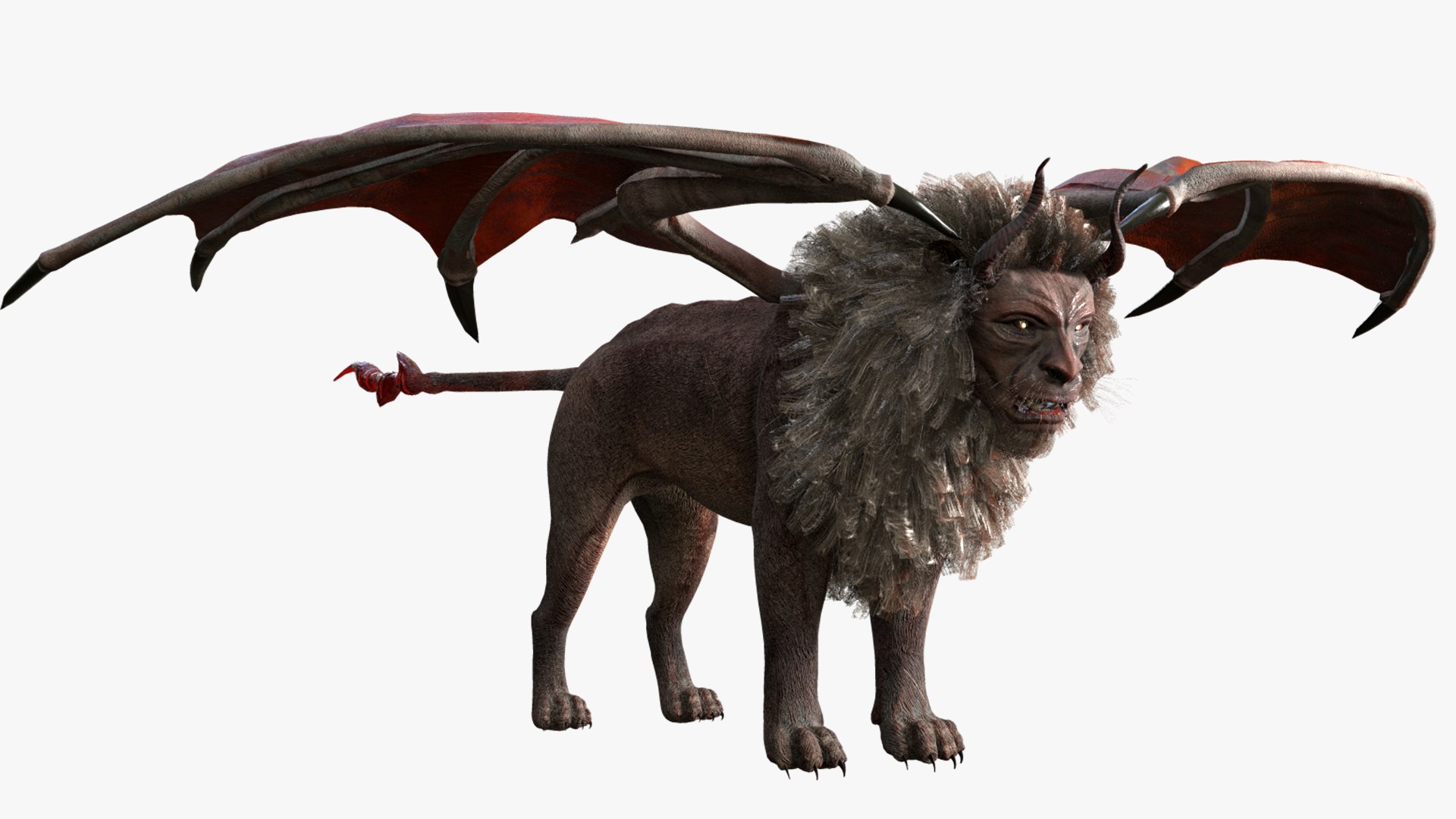 Manticore Creature model https://p.turbosquid.com/ts-thumb/92/cA3nmV/z3/turbosquidscreen12/png/1634420679/1920x1080/fit_q87/4c28b4d8d01be7892dac4496c133694e1387873d/turbosquidscreen12.jpg