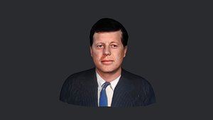 John F Kennedy- Realistic bust head ready 3d Model 3D model