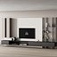 611 tv wall kit 22 living room zone wall rack and long black console CORONA 2019