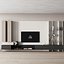 611 tv wall kit 22 living room zone wall rack and long black console CORONA 2019
