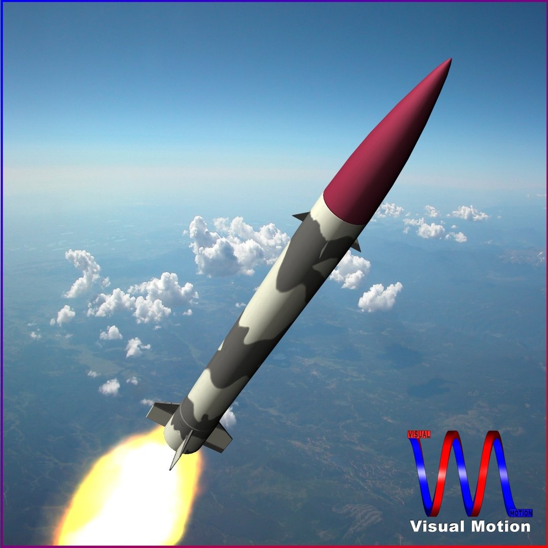 Abdali Ballistic Missile Hatf-ii 3d Model