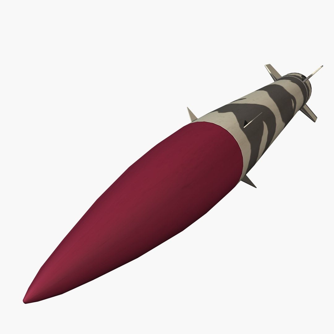Abdali Ballistic Missile Hatf-ii 3d Model