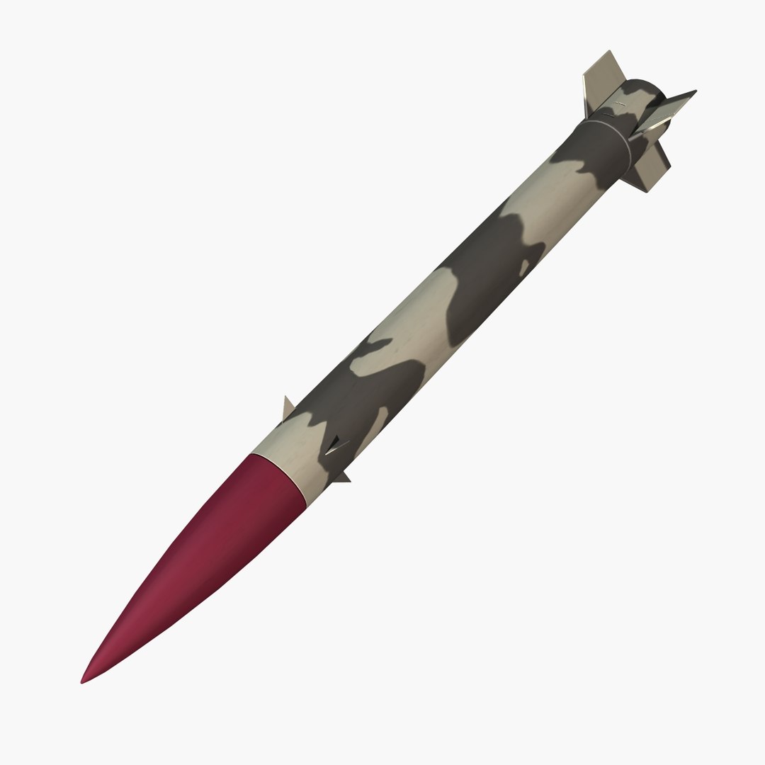 Abdali Ballistic Missile Hatf-ii 3d Model