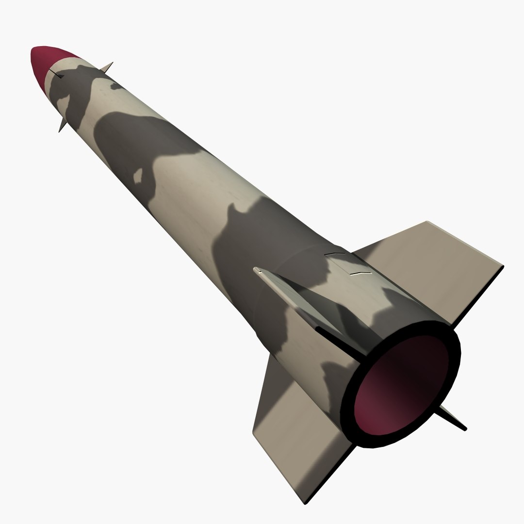Abdali Ballistic Missile Hatf-ii 3d Model