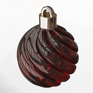 Christmas Ball Cute Flexi Print in place Fidget with 3MF included 3D