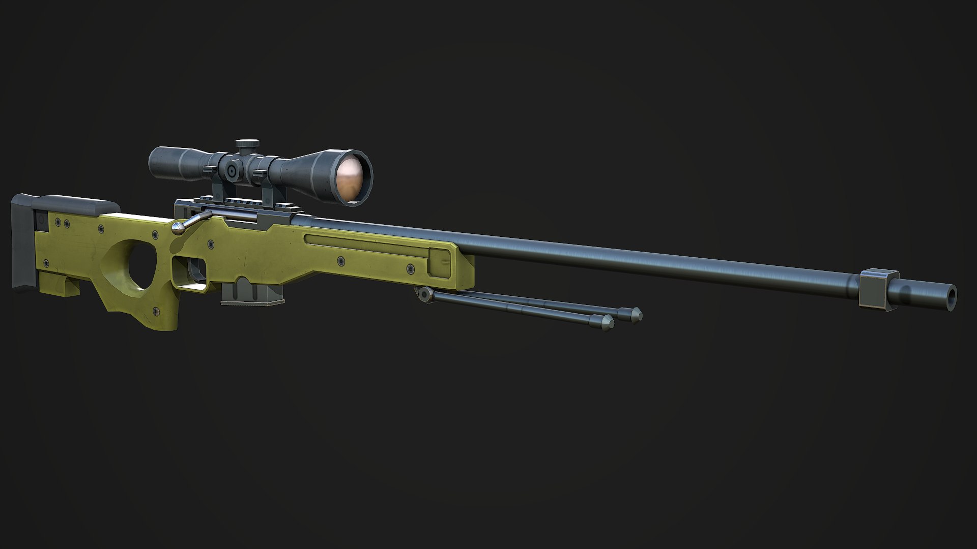 Mobile Ready Awp 3D Model - TurboSquid 1496404