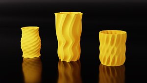 Vase 3pcs 3D printed