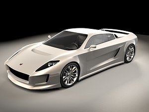 generic sports car 3D model