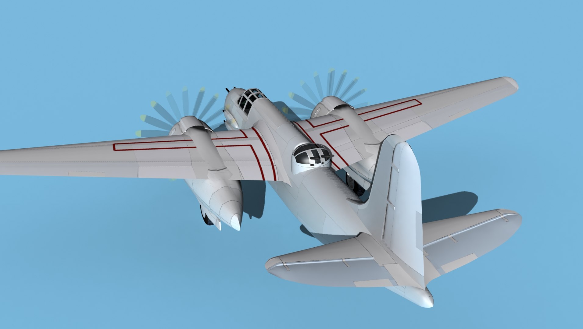 Douglas DB-7 Boston Mk III V00 3D - TurboSquid 1917749
