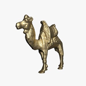 Camel Golden Statue 3D