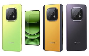 3D Realme Narzo 70 Turbo All Colors Low Poly model