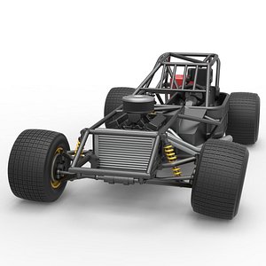 Diecast Super Dirt Late model Base Scale 1 to 25 3D model