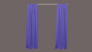 3D Curtains model