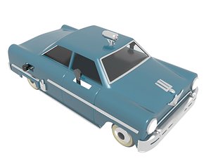 3D vintage car