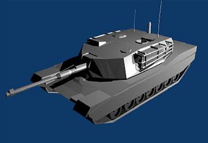 blender m1a1 abrams tank u s