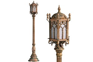 Eastern street lamp lantern Outdoor 3D