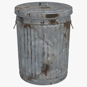 Trash Can Rusted PBR