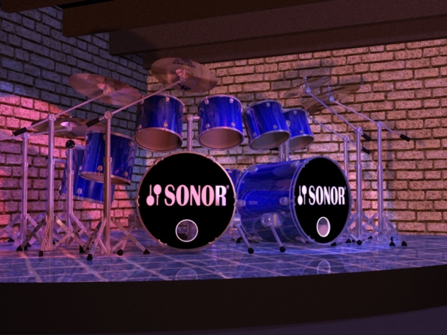 Rock Drum Set Style Max