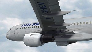 3d model 320 air france