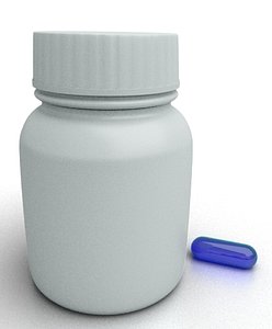 pill bottle 3d model