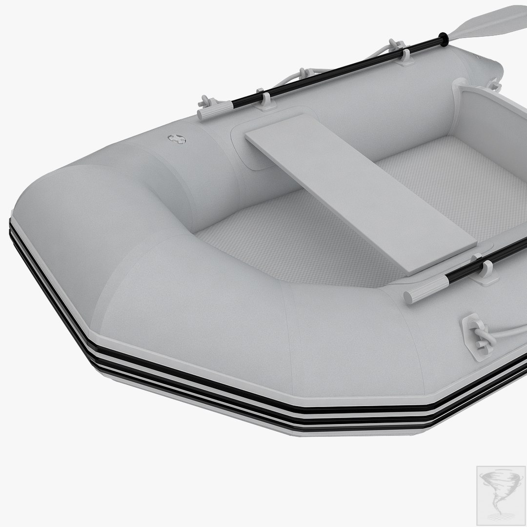 rafting boat 3d model