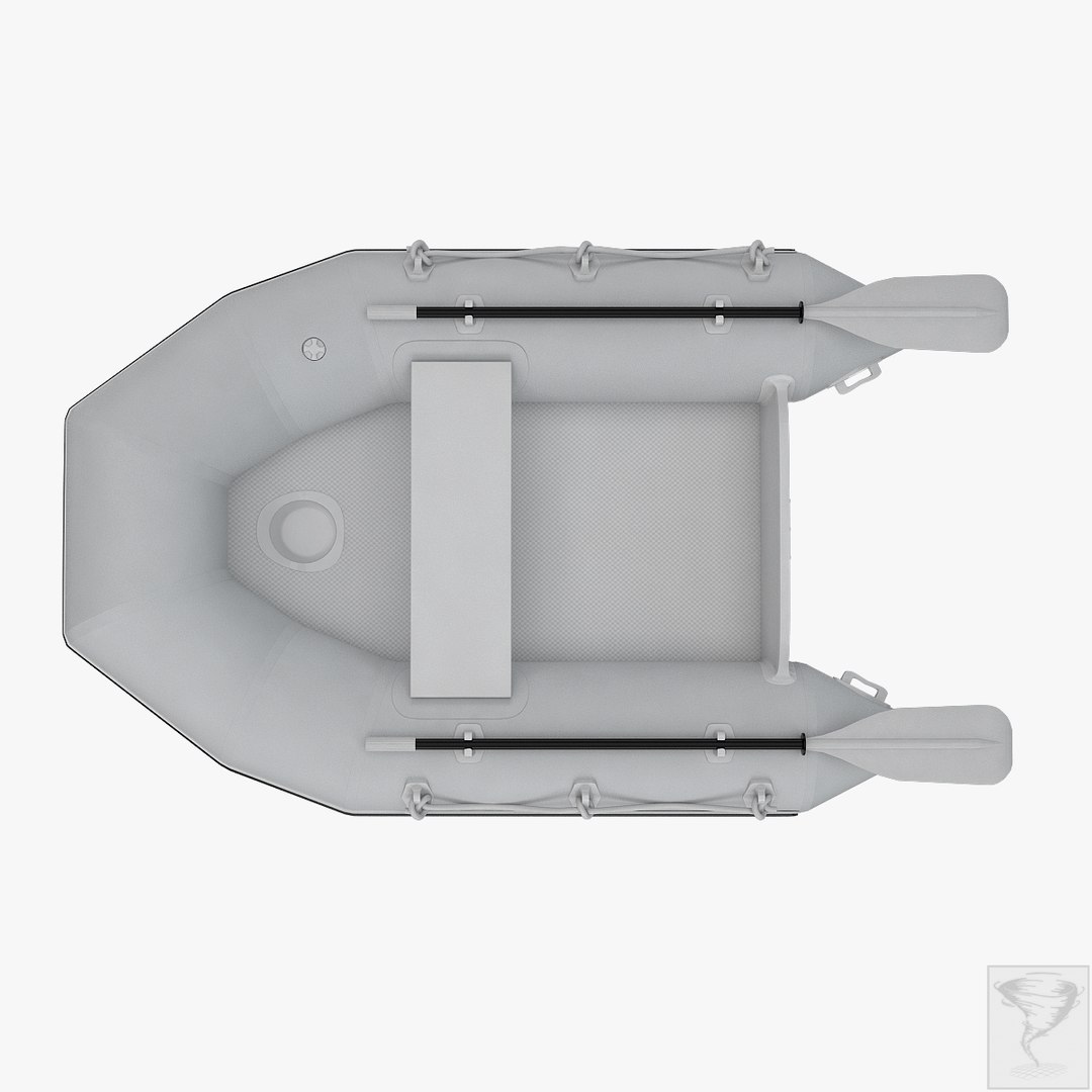 rafting boat 3d model
