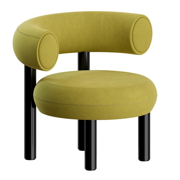 dybtgående Kro Guvernør Fat Lounge Chair by Tom Dixon 3D model - TurboSquid 1829586