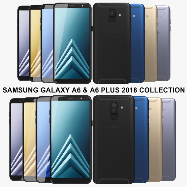 modelo 3d Samsung Galaxy A6 & A6 Plus 2018 Collection - TurboSquid 1283109