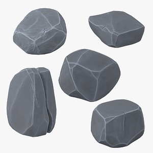 Cartoon Stones Pack 3D