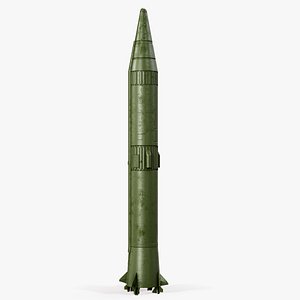 R-14 Chusovaya Ballistic Missile 3D model