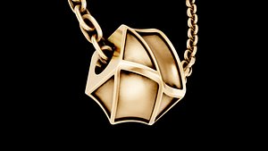square pendant iconic unique 3D model