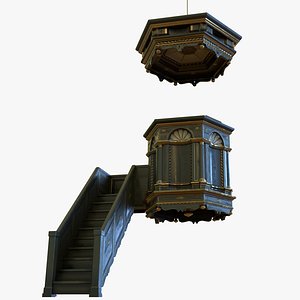 Medieval Church Pulpit - PBR