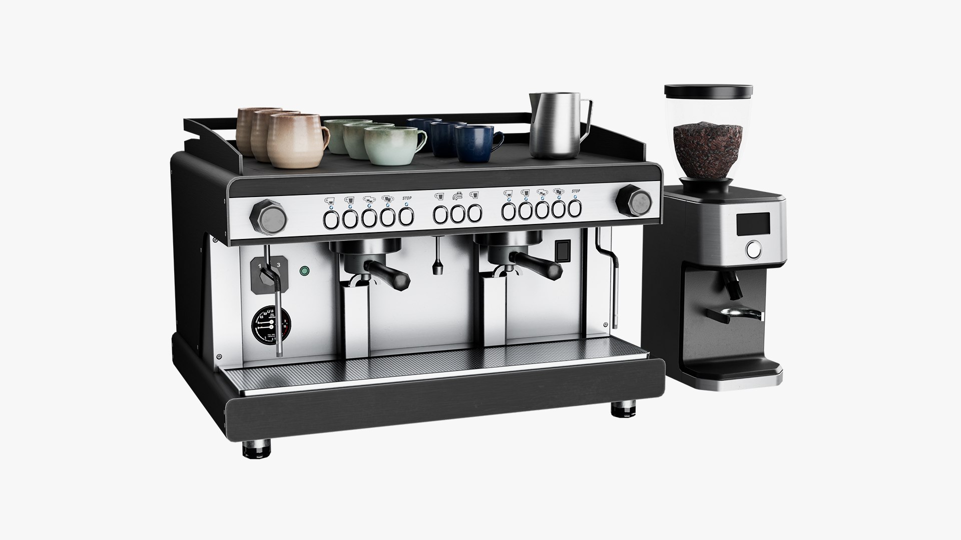 3D Professional Coffee Machine and Accessories  Game Ready Low Poly https://p.turbosquid.com/ts-thumb/93/ZV8nw5/bX/scr_1/png/1787654199/1920x1080/fit_q87/4eb1a970c92070d7bc27010f4e66baa62d9489eb/scr_1.jpg