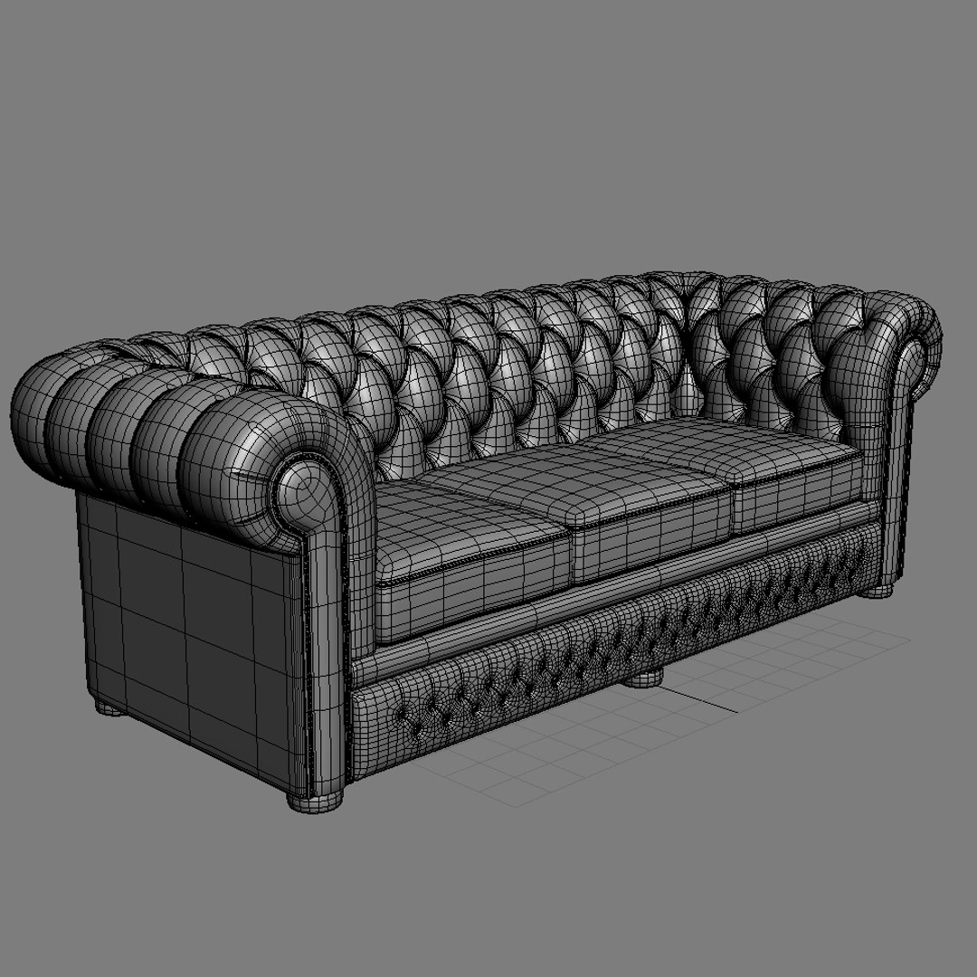 Sofa Chesterfield Bolton 3d Max