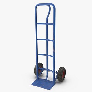 Hand Truck Dirt 3D Model