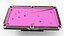 Pool Table Rasson Fuchsia with Balls and Cue
