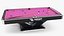 Pool Table Rasson Fuchsia with Balls and Cue