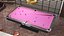 Pool Table Rasson Fuchsia with Balls and Cue