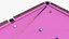 Pool Table Rasson Fuchsia with Balls and Cue