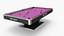 Pool Table Rasson Fuchsia with Balls and Cue