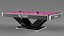 Pool Table Rasson Fuchsia with Balls and Cue