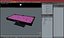 Pool Table Rasson Fuchsia with Balls and Cue