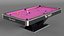 Pool Table Rasson Fuchsia with Balls and Cue