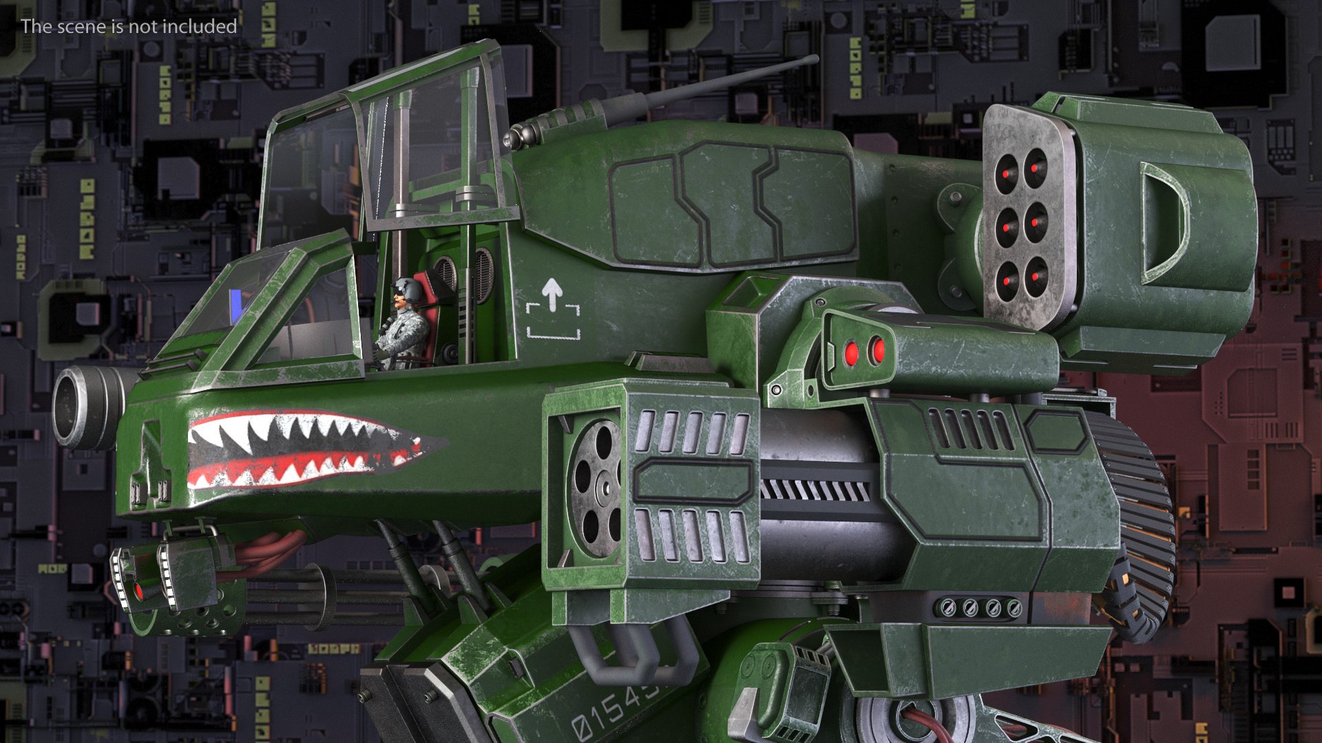 3D Worn Walking Combat Dark Green Robot with Pilot Rigged model https://p.turbosquid.com/ts-thumb/93/dfgVDR/7T/wornwalkingcombatdarkgreenrobotwithpilotriggedmb3dmodel008/jpg/1694248970/1920x1080/fit_q87/5955b5d72e88a5f7987e6937a4fa619a18e60bc0/wornwalkingcombatdarkgreenrobotwithpilotriggedmb3dmodel008.jpg