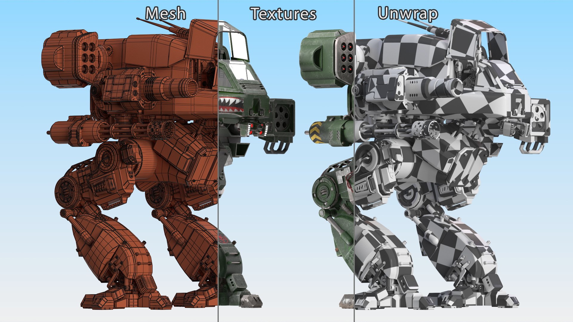 3D Worn Walking Combat Dark Green Robot with Pilot Rigged model https://p.turbosquid.com/ts-thumb/93/dfgVDR/gg/wornwalkingcombatdarkgreenrobotwithpilotriggedmb3dmodel032/jpg/1694249057/1920x1080/fit_q87/c0336d050d736c96db04158e70fc69eb60a73180/wornwalkingcombatdarkgreenrobotwithpilotriggedmb3dmodel032.jpg