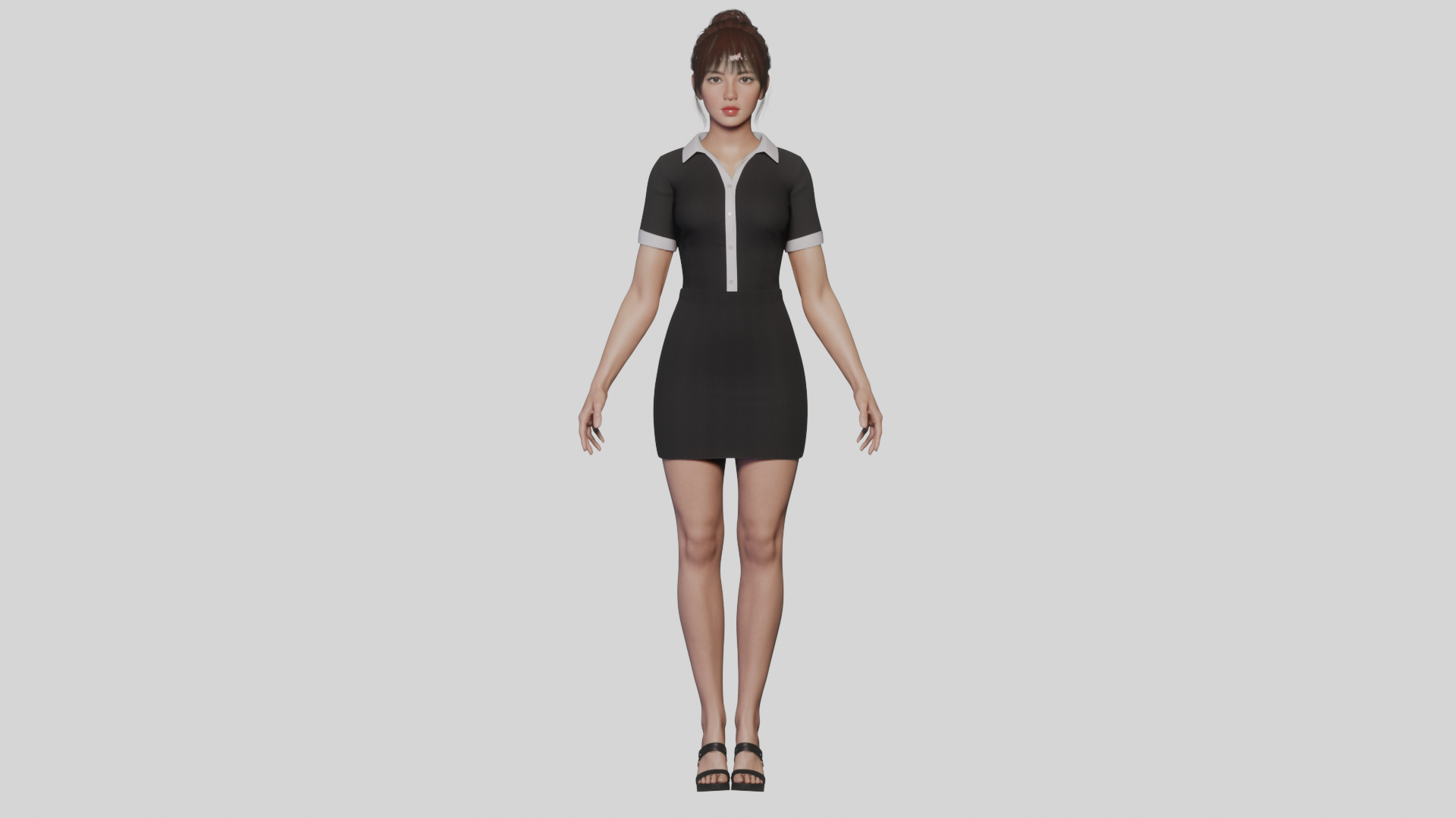 Realistic Female Outfits 3D model