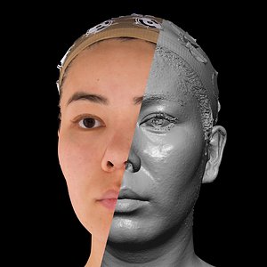 Asian Female 30s head scan 010