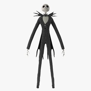 Jack Skellington Character Rigged for Maya