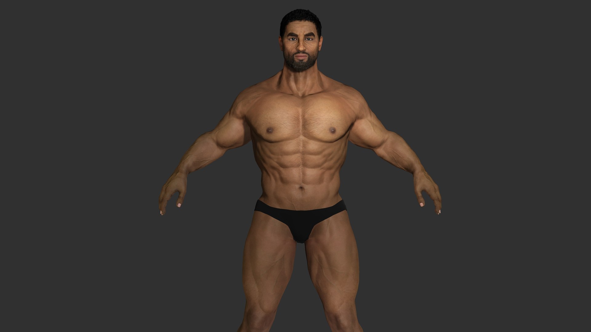 3D AAA REALISTIC MUSCULAR MALE BASE MESH - Game Ready 3D Character https://p.turbosquid.com/ts-thumb/93/lQkztu/OB/4/jpg/1790242551/1920x1080/fit_q87/549453087ca9c3260251a4390ea548f34b3377cd/4.jpg